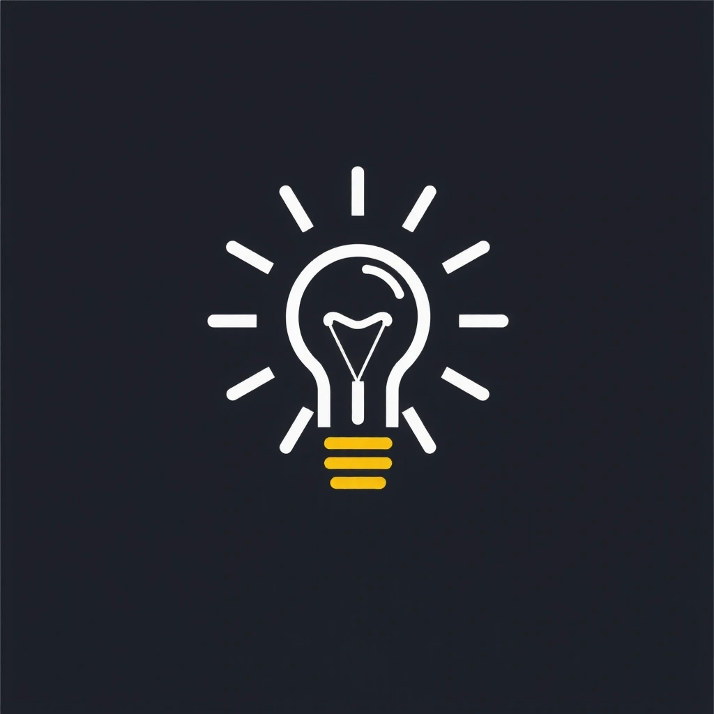 Icon representing innovation with gears or a lightbulb.